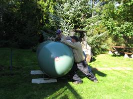Propane tank installation 2010